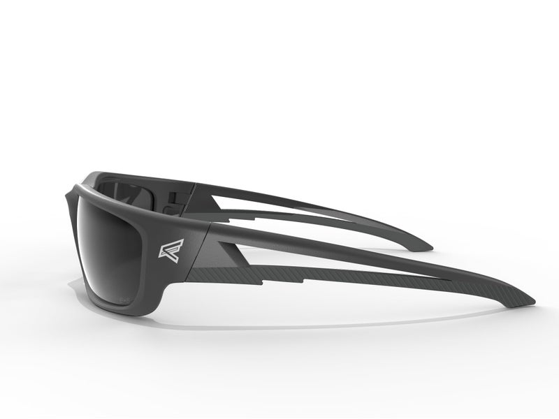 EDGE TSK-XL216 Kazbek XL Polarized Wrap-Around Safety Glasses, Anti-Scratch, Non-Slip, UV 400, Military Grade, ANSI/ISEA & MCEPS Compliant, XL Wide Fit (Black Frame, Smoke Lens) - Image 3